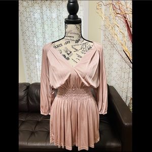 NWT BEBE I Kardashian Blush Pink Blouson Romper